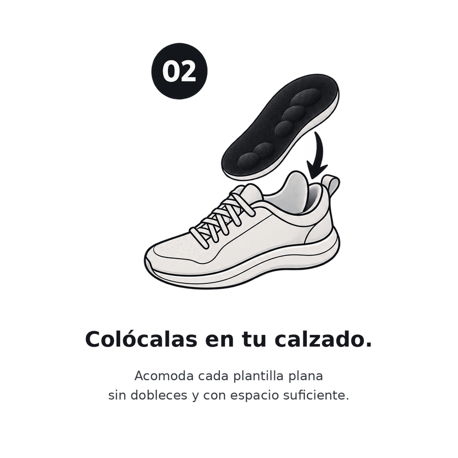 Colócalas en tu calzado.